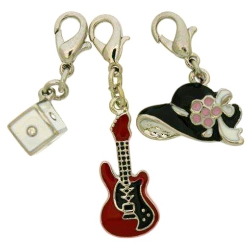 [125011500] Pack 3 pendentifs émaillés (sans nickel)