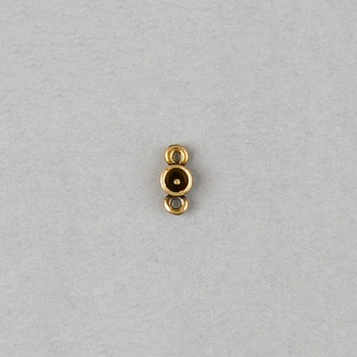 [116830000] Filigree finding 11x6mm with a socket to strass