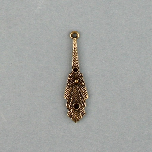 [119370000] Support filigree 35x10mm avec 2 cavités pour strass
