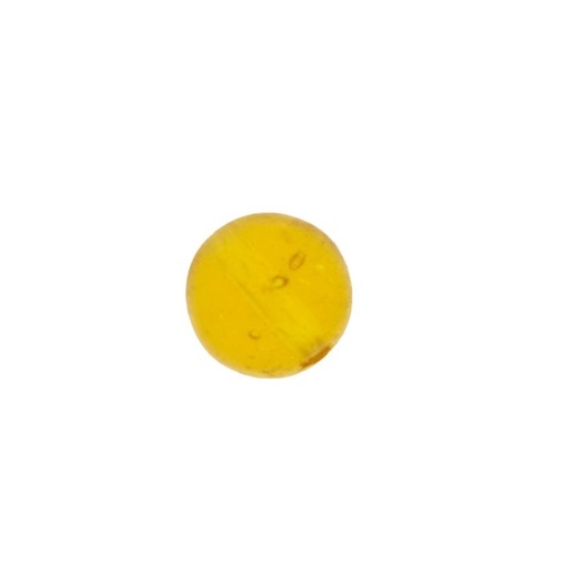 [445120400] Topaz colour glass ball Ø12mm. With two holes.