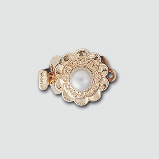 [232260000] Necklace clasp 11x18mm with Ø 5mm pearl