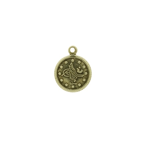[121680000] Colgante moneda 15x12mm