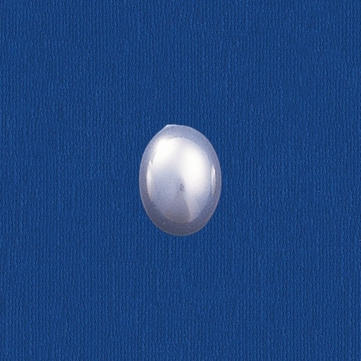 [435340800] Perla ovalada base plana 6x8mm