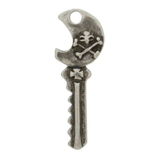 [129190000] Pendentif clef têt de mort 37x13mm