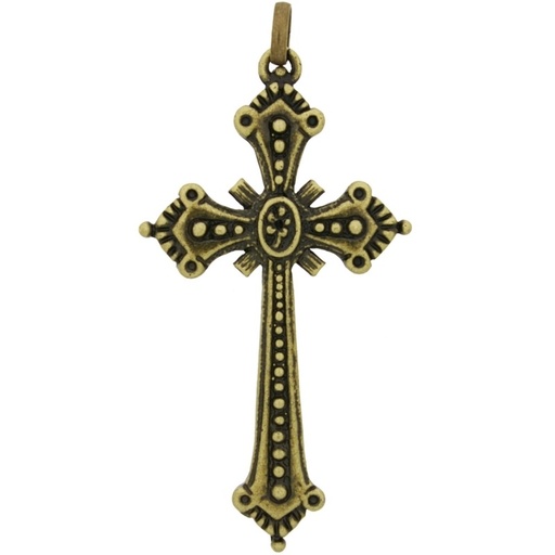 [115870000] Colgante cruz 80x40mm con portacolgante