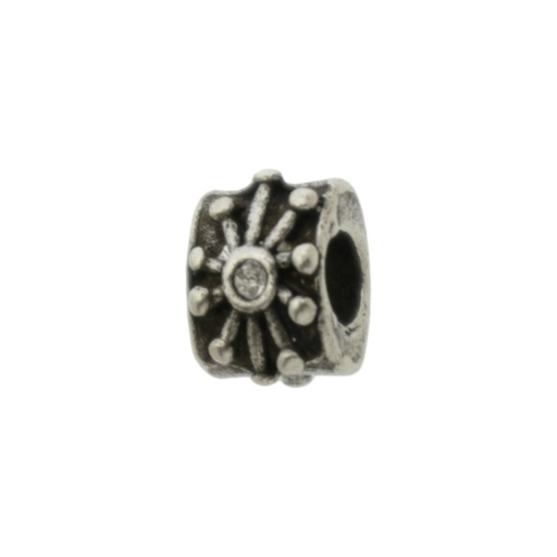 [126700600] Metal bead 12x9mm. Hole Ø 5mm