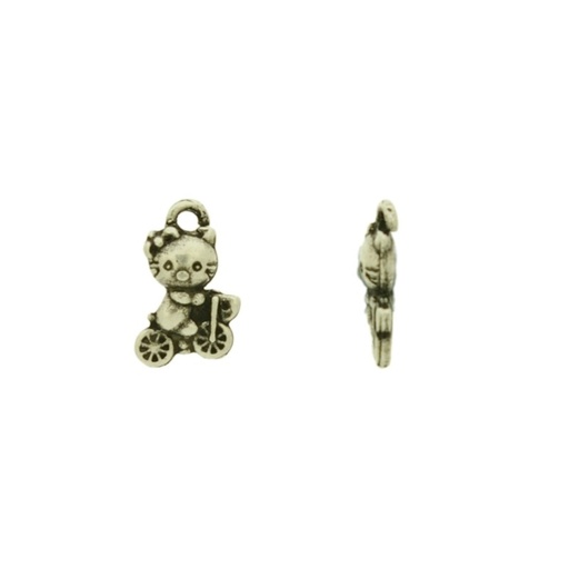 [120470000] Cat bike pendant 12x8mm