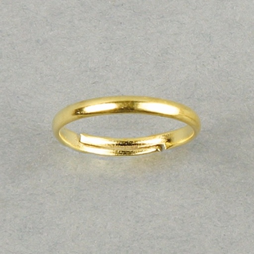 [117040000] Adjustable ring base. Half round wire. Interior Ø 16 mm. Width 2mm.