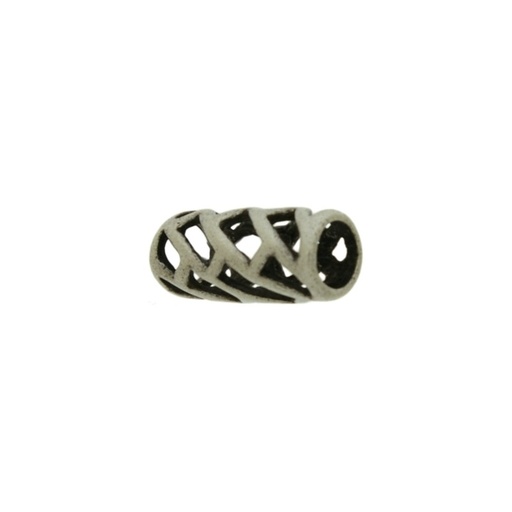 [126800000] Metal bead 17,5x7,5mm. Hole Ø 5mm.