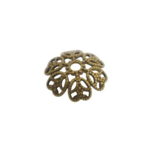 [121870000] Coupelle filigranée Ø 14mm. Trou Ø 2mm