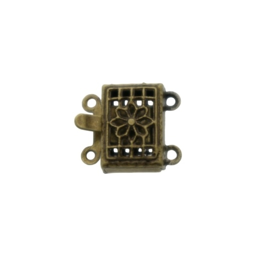 [230330200] Fermoir de collier 2 rangs 10x12mm
