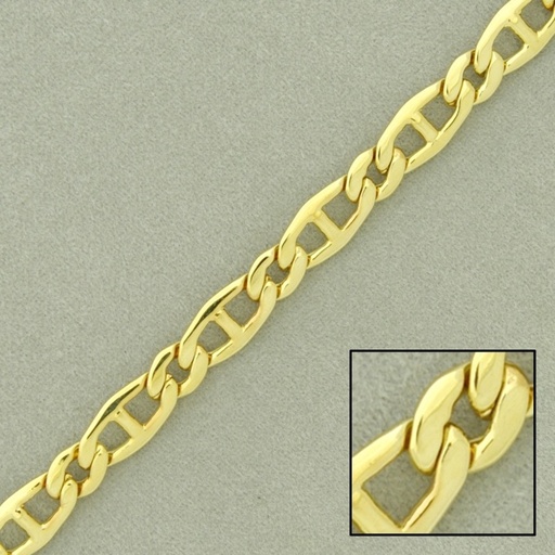 [526670000] Flat link anchor brass chain width 6,4mm