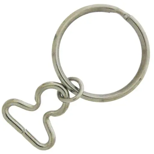 [640592000] Keyring outside Ø30mm with link for leather ribbon width 15mm