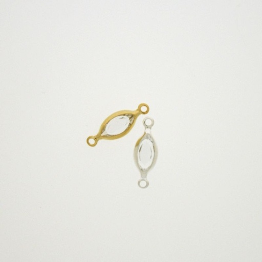 [750200600] Oval strass 4x6mm crystal colour. Length 13mm