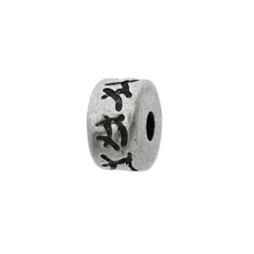 [126330300] Metal bead 12x7mm. Hole Ø 3mm
