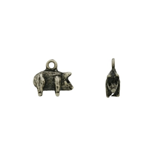 [120650000] Pig pendant 12x14mm