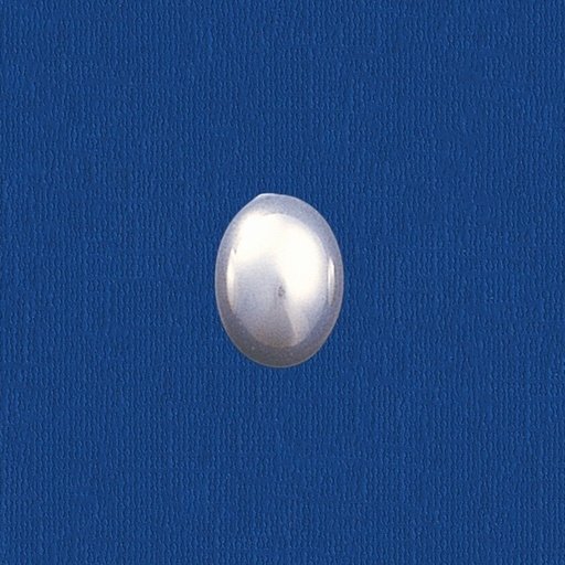 [435061000] Oval pearl flat base 6x8mm