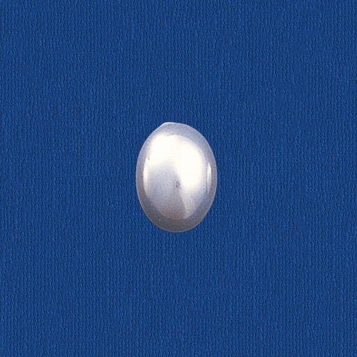 [435061000] Perla ovalada base plana 6x8mm