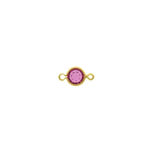 [123062200] Intercalaire strass Ø 6mm couleur rose