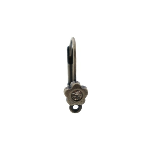 [637220000] Ø 6mm flower leverback earring with loop