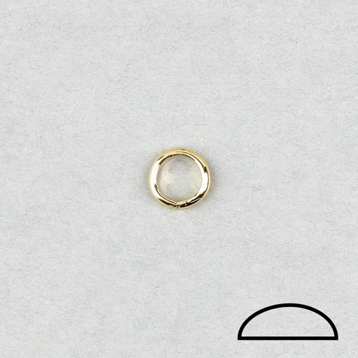 [320690000] Anneau ouvert Ø 7,6x1,6mm. Fil demi rond.