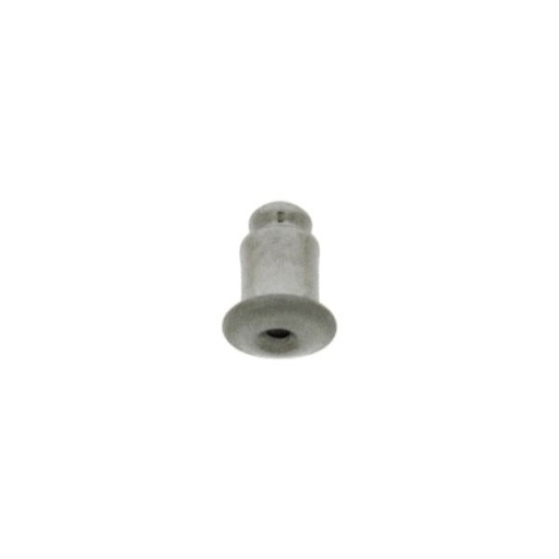 [117601500] Earring clutch 6,8x5,3mm white nickel free to Ø0,9mm earring post