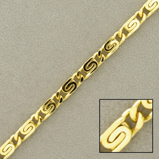 [925680000] Snail brass chain width 4mm