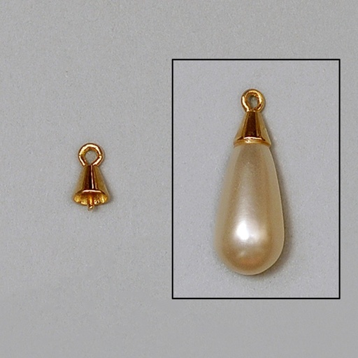 [112790000] Coquille conique 4x4mm pour perle larme