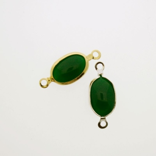 [750220900] Intercalaire ovale 8x12mm couleur chrysope. Longueur 21mm