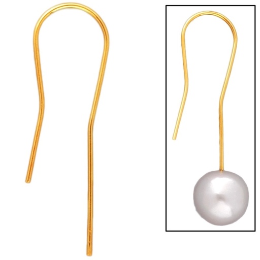 [635480000] Wire hook earring 55x20mm