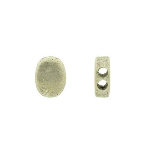 [120220000] Metal bead 11x9mm. 2 holes Ø 4mm