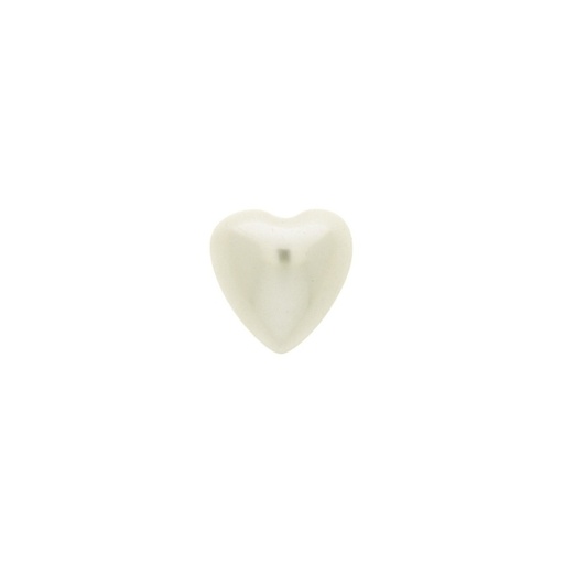 [435171700] Perla corazón base plana 17x17mm
