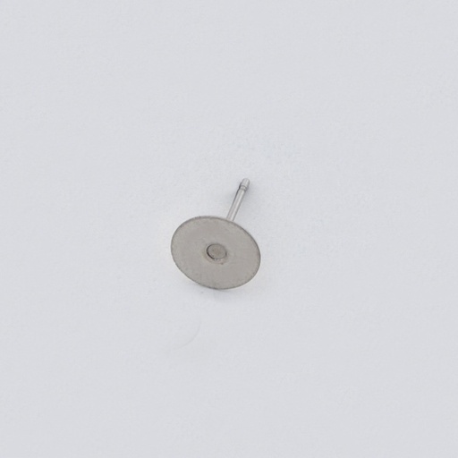 [113410800] Ear post with Ø 8mm flat pad