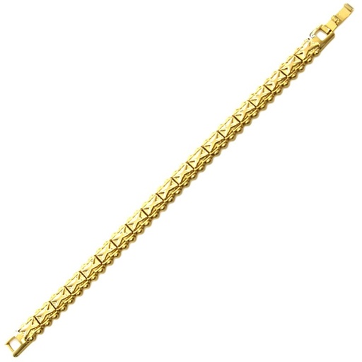 [541300000] Bracelet 19cms de laiton largeur 9,5mm