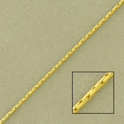 [527450000] Cadena de latón cobra ancho 1,3mm