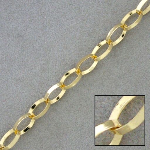 [529179900] Anchor brass chain width 5,9mm TRIANGULAR WIRE