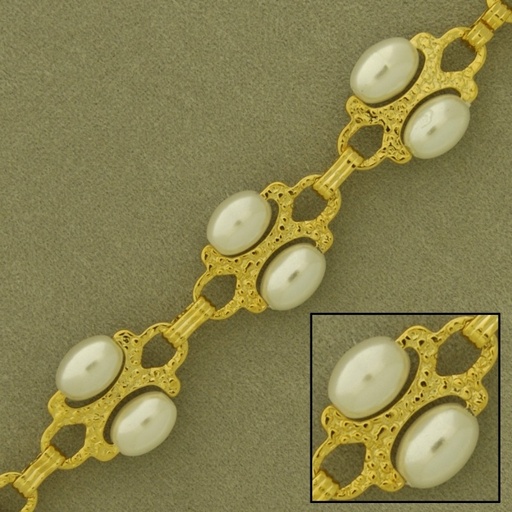 [525920000] Bead brass chain width 12,2mm