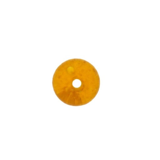 [445121200] Whisky colour glass ball Ø12mm. With two holes.