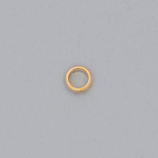 [323900000] Brass ring Ø 8x1,5mm half round shape.