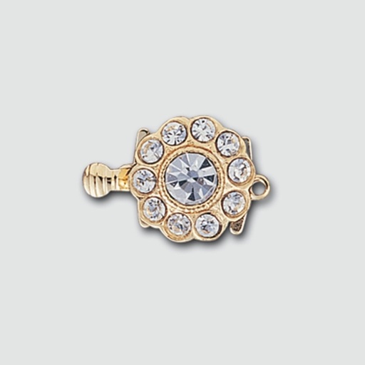 [232290000] Necklace clasp 12x18mm with crystals