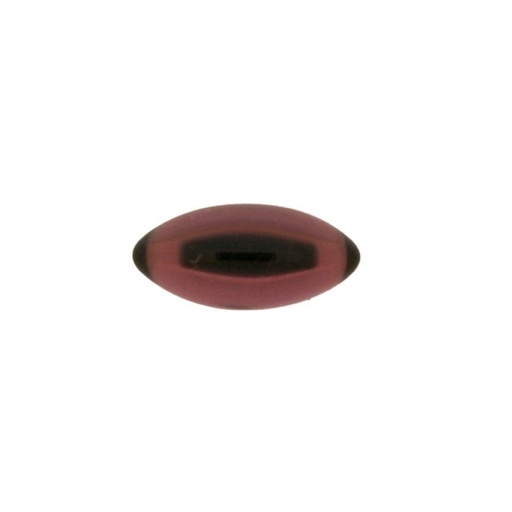 [750051000] Stone navette cabochon 7x15mm flat base amethyst colour