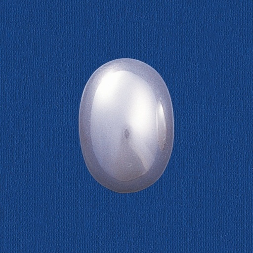 [435341400] Oval pearl flat base 10x14mm