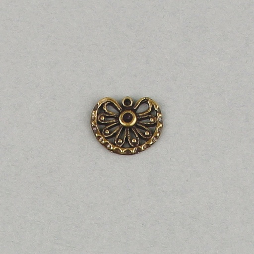 [119670000] Filigree finding 18x15mm with a socket to strass