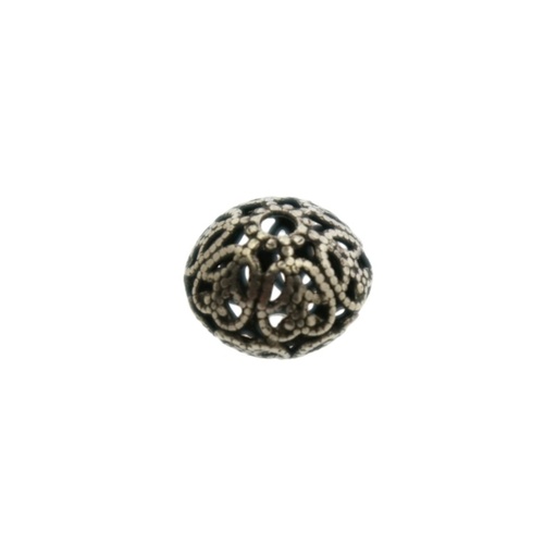 [121820000] Metal bead 12x10mm. Hole Ø 1,5mm