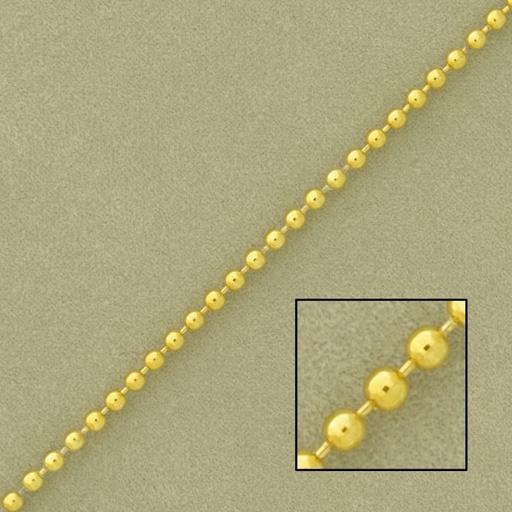 [527840000] Ball brass chain width Ø 2mm