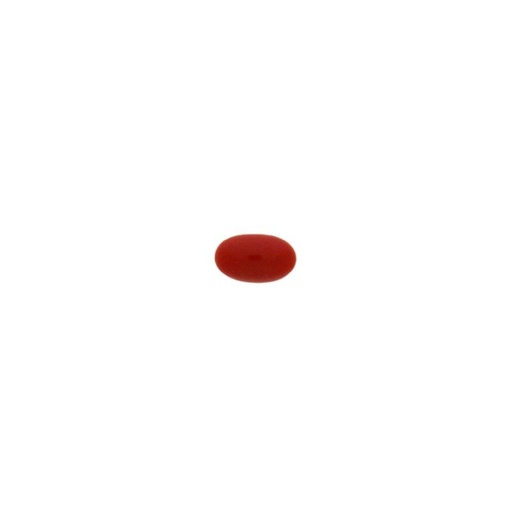[750062000] Stone oval cabochon 3x5mm flat base terracotta colour