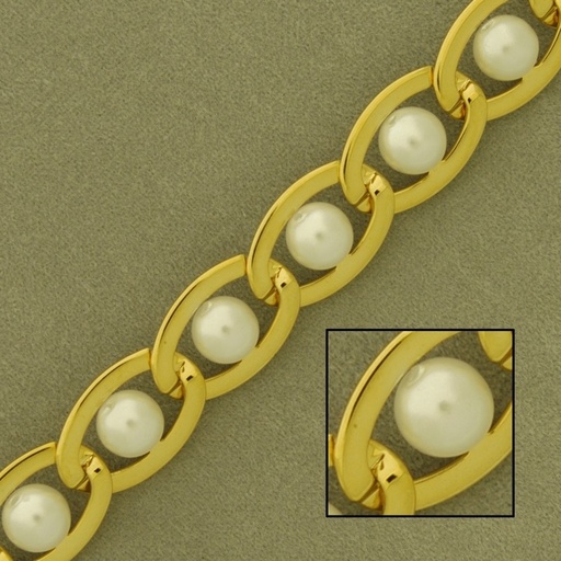 [523740000] Bead brass chain width 10mm