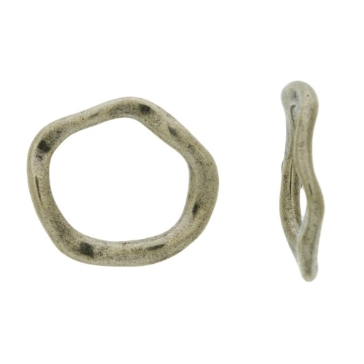 [120500000] Zamak irregular ring 23x20mm