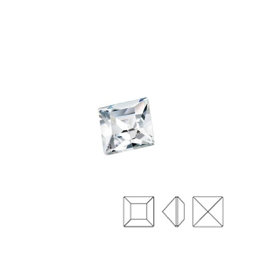 [750621000] Strass chaton carré 10x10mm. Couleur Cristal.