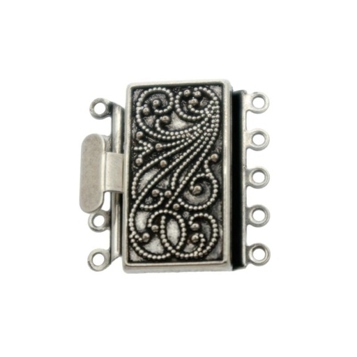 [230340500] Necklace clasp 22x22mm 5 strands